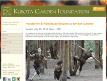 Tablet Screenshot of kubotagarden.org